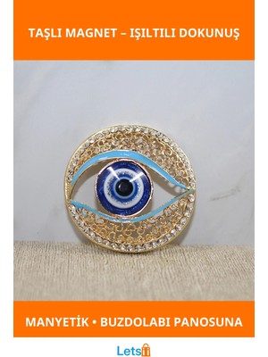 Letsii Swarovski Taşlı Magnet Nar Boncuğu Dekoratif Hediye