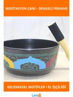 Letsii El Yapımı Pirinç Meditasyon Çanı Derin Ses Frekansı Rahatlama Aracı