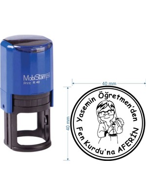 Mobistamps R40 Kişiye Özel Fen Öğretmeni Kaşesi