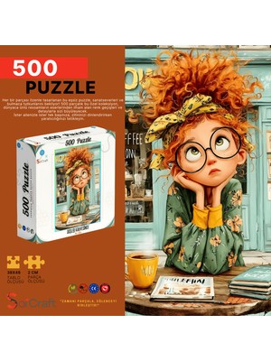 Soi Craft 500 Parça Puzzle Düşler Kahvesinde Bir Gün