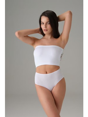 Venüs Shopping Kadın Pamuk Straplez Beyaz 9133