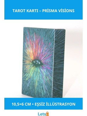 Letsii Prisma Visions Modern Sanatsal Tarot Kartı 10.5x6 cm
