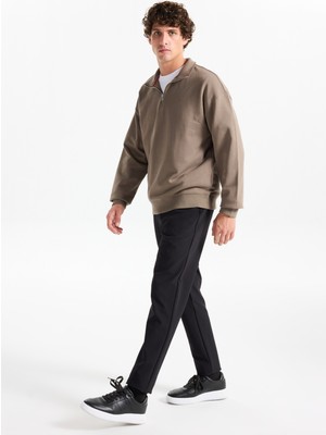 gmg firenze Gmg Fırenze Lastikli Bel Normal Paça Jogger Siyah Erkek Pantolon GU25MFW01010