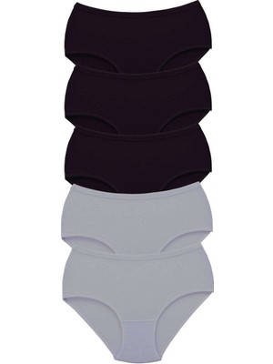 Venüs Shopping 5 Adet Tutku Kadın Yüksek Bel Bato Kalın Lastik Külot S4