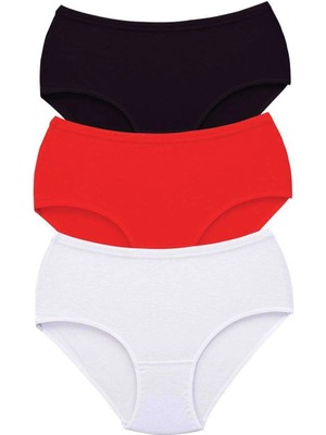 Venüs Shopping 3 Adet Tutku Kadın Yüksek Bel Bato Kalın Lastik Külot S3