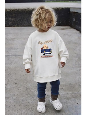 Monila Erkek Çocuk Baskılı 3 Iplik Kumaş Pamuklu Sweatshirt