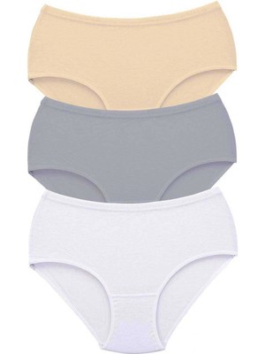 Venüs Shopping 3 Adet Tutku Kadın Yüksek Bel Bato Kalın Lastik Külot S10