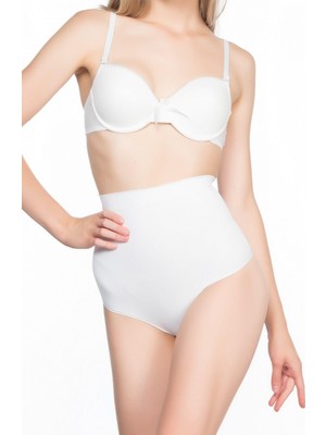 Marsilyan Beyaz Mı Emay 2054 Masajlı String Korse