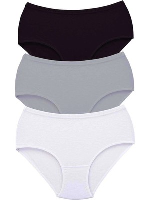 Venüs Shopping 3 Adet Tutku Kadın Yüksek Bel Bato Kalın Lastik Külot S6