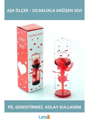 Letsii Vücut Isısına Göre Aşk Ölçen Hediye Aracı