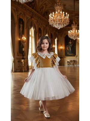 HC Kids Wear Kız Çocuk Prenses Abiye Mezuniyet Parti Elbisesi