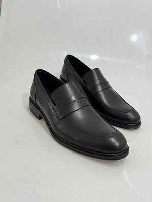 1813 Siyah Termo Taban Bağsız Erkek Klasik Ayakkabı