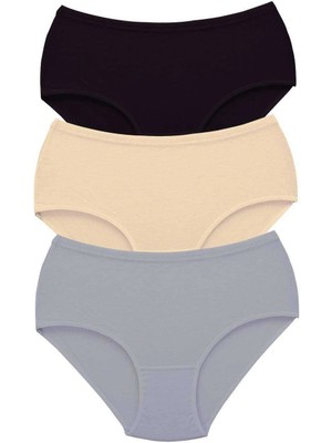 Venüs Shopping 3 Adet Tutku Kadın Yüksek Bel Bato Kalın Lastik Külot S4