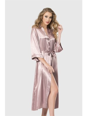 Venüs Shopping Vizon Uzun Saten Sabahlık