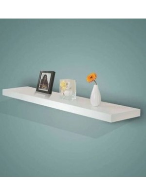 Beyaz Duvar Rafı Uçan Raf Gizli Raf 90X20CM