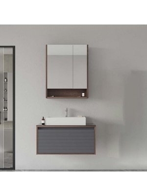 Orka Banyo Prato 80 cm Banyo Dolabı Takımı