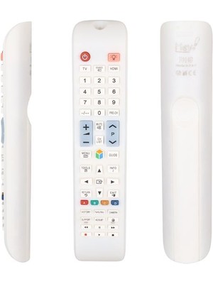 Sh Ticaret Hey 70140 Küçük Kalıp Rm D1078W Beyaz Uyumlu LCD LED Tv Kumanda