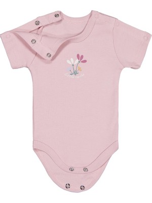 Civil Baby Çiçek Baskılı  Çıtçıtlı Badi