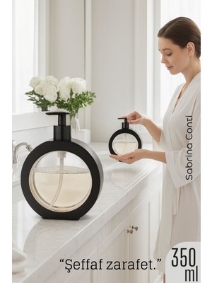 Transformacion Sıvı Sabunluk – Siyah Renk, 350 Ml,  Modern Tasarım 722351