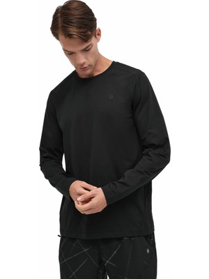 Lumberjack MB Facts 14LJK-12829 5pr Siyah Erkek Uzun Kol T-Shirt