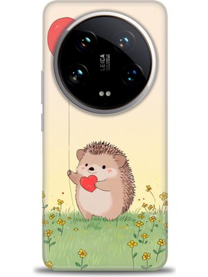 Mod Kılıf Xiaomi Mi 14 Ultra Kılıf Hd Baskılı Kılıf + 9h Nano Tam Kaplayan Ekran Koruyucu 305