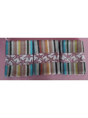 3'lü Renkli Yıldızlı  El Bezleri