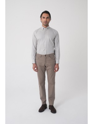 Bisse Erkek 5 Cepli Spor Pamuk Bej Pantolon PNS25K25208_D07
