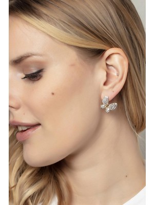 Modex Altın Sarısı Kelebek Figürlü Küpe