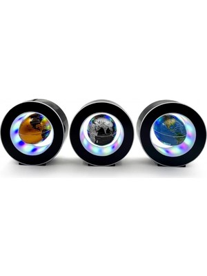 Datatek Manyetik Siyah Model Yuvarlak Ledli Dünya Küre