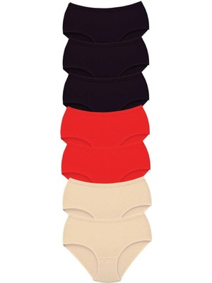 Venüs Shopping 7 Adet Tutku Kadın Yüksek Bel Bato Kalın Lastik Külot S11