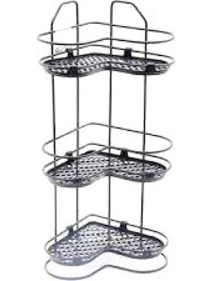 MiraLive Zarif 3 Katlı Köşelik Siyah Beyaz (K95)