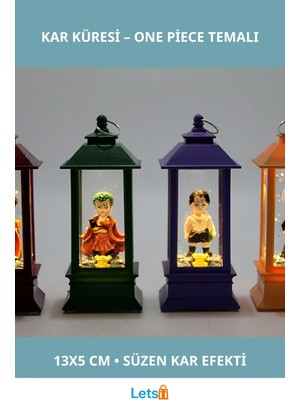 Letsii One Piece Figürlü Işıklı Kar Küresi 13X5 cm