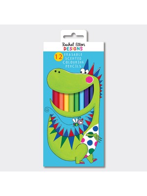 Smiggle Rachel Ellen - Dinosaur Kokulu ve Silgili Boya Kalem Seti
