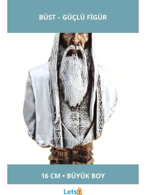 Letsii Yüzüklerin Efendisi Saruman Büst Büyük Boy 16CM