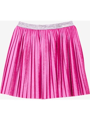 Barbie Lastikli Bel Normal Fuşya Piliseli Kısa Kız Çocuk Etek BRB5WG-ETK6147