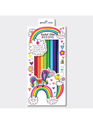 Smiggle Rachel Ellen - Unicorns Kokulu ve Silgili Boya Kalem Seti
