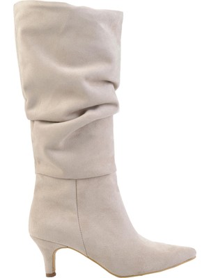 Bambi Bej  Kadın Çizme K03138060272