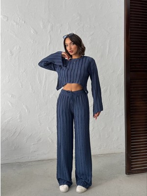 Zeynep Öykü Style Fitilli Kumaş Salaş Ikili Takım