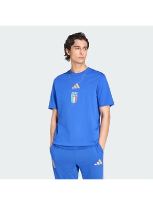 Adidas FIFA World Cup 26 İtalya DNA Graphic Tişört JZ2067 Mavi