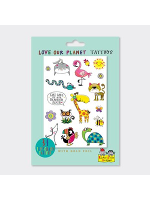 Smiggle Rachel Ellen - Love Our Planet Çocuk Geçici Dövmeler