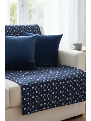 Mulberry Desenli Polar Battaniye Çift Kişilik 195X215 cm