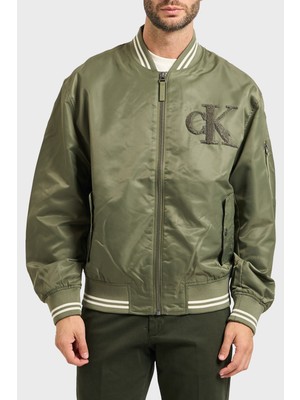 Calvin Klein Regular Fit Kolej Yaka Suya Dayanıklı Bomber Mont LV04RD524GLDY Erkek Mont LV04RD524G Ldy