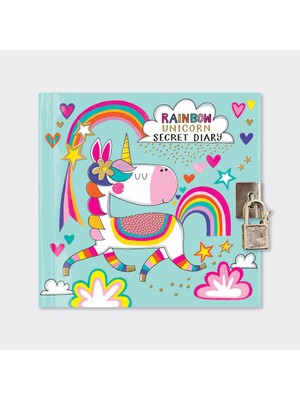 Smiggle Rachel Ellen - Rainbow Unicorn Kitlenebilir Gizli Günlük