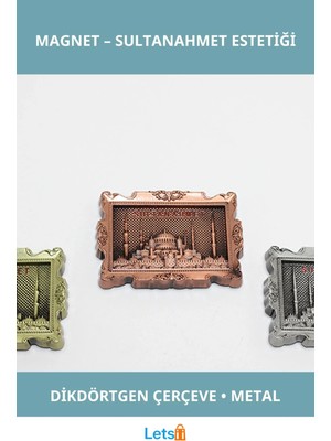 Letsii Istanbul Yöresel Zarif Magnet Sultanahmet Temalı Dekoratif Hediye