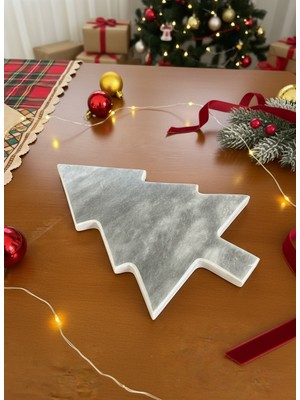 Me Gusta Home Mermer Yılbaşı Ağaçından Peynir Tabağı