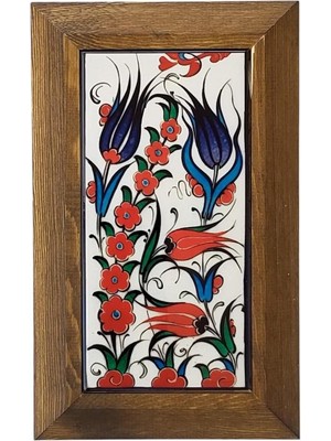 Ovebu Ahşap Çerçeveli Dekoratif Seramik Tablo, SRMK-2025304