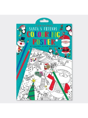 Smiggle Rachel Ellen - Noel Baba ve Arkadaşları Dev Boyama Posterleri