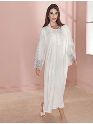 Larimar Espuar 737 Penye Uzun Gecelik Sabahlık Takım