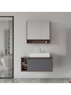 Orka Banyo Prato 100 cm Banyo Dolabı Takımı
