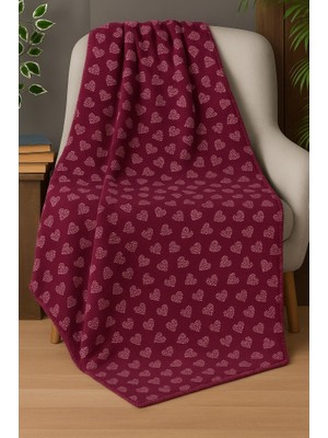 Mulberry Desenli Polar Battaniye Çift Kişilik 195X215 cm